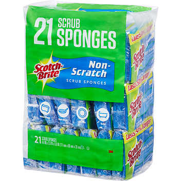 Scrubber Sponge 21ct Non Scratch nq